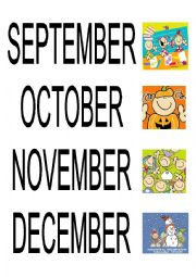 English Worksheet: months set 3