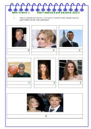 Who´s who? Very important people