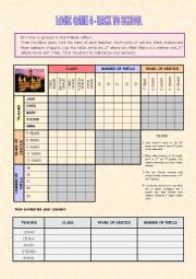 English Worksheet: Logic Game 4 - Back to school