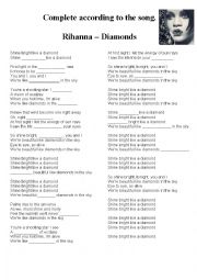 Song Activity - Rihanna - Diamonds