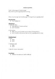 English Worksheet: Sample of Composition Plan