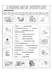 English Worksheet: Daily Routines