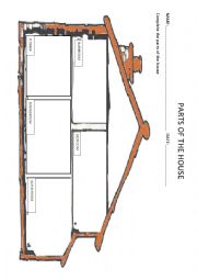 English Worksheet: Parts of the house