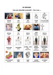 English Worksheet: Describing people