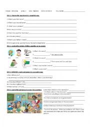 English Worksheet: TEST