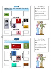 English Worksheet: Asking about directions + Procedures