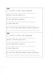 English Worksheet: Places in town