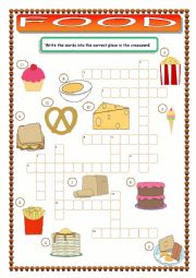 Food Crossword