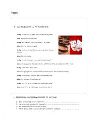 English Worksheet: Read and put into order