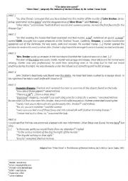 English Worksheet: The detective Novel by Conan Doyle