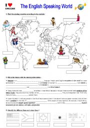 English Worksheet: The English speaking world