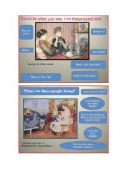 English Worksheet: Impressionists paintings