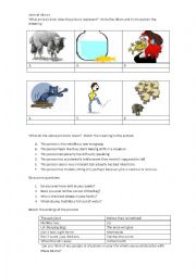 English Worksheet: Animal idioms