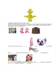 Fashion reading comprehension/ fashion vocabulary