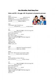 English Worksheet: One Direction Best Song Ever