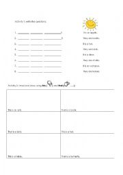 English Worksheet: this / that