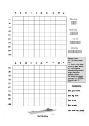 English Worksheet: Batleship