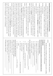 English Worksheet: reading comprehension