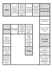 English Worksheet: board game on stress