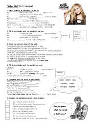 English Worksheet: Song 