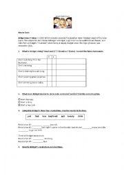 English Worksheet: Bridget Jones Diary