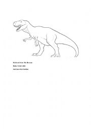 English Worksheet: Dinosaur