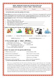 English Worksheet: exam