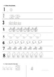 English Worksheet: numbers