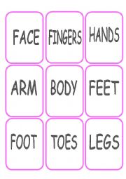 English Worksheet: Body parts part 1