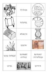 English Worksheet: Roman Memotest