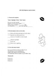 Song worksheet 