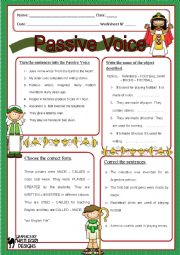 English Worksheet: Passive Voice 1