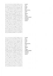 English Worksheet: wordsearch