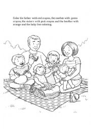 English Worksheet: Family Worksheet