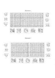 English Worksheet: Parts of the house and Family