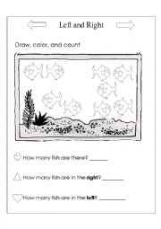 English Worksheet: Left and right 