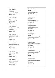 English Worksheet: Ask personal information