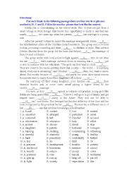 English Worksheet: fighting child marriage