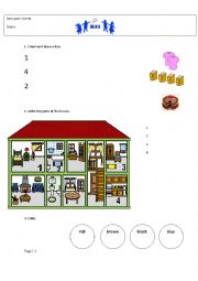 English Worksheet: back pack 1 quiz