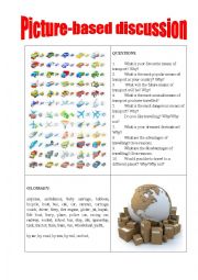 English Worksheet: Picture-based discussion transport
