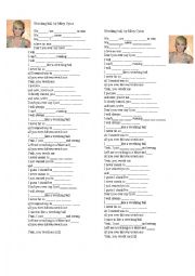 English Worksheet: Wrecking ball, by Miley Cyrus