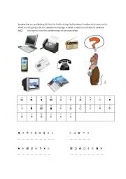 English Worksheet: means of communication