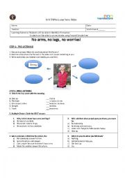 English Worksheet: Nick Vujicic