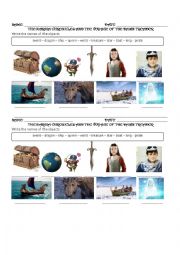 The Narnia Chronicles (3) 2nd worksheet. Vocabulary