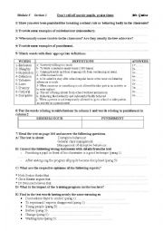 English Worksheet: Dont tell off unruly pupils, praise them!