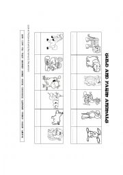 English Worksheet: Farm and wild animals