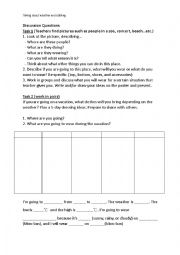 English Worksheet: Weather and clothing