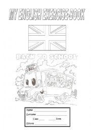English Worksheet: Exercise book cover