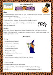 Halloween lesson plan