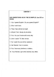 English Worksheet: 5 group activities